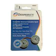 Dataproducts R3027 Red Black Universal Calculator Twin Spool Ribbon New picture