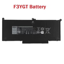 Genuine OEM F3YGT Battery For Dell Latitude 7290 7380 7390 7480 7490 E7280 E7480 picture
