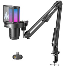 MAONO DGM20W Wireless Gaming Microphone PC PS5 Phone USB Noise Cancelling Black picture