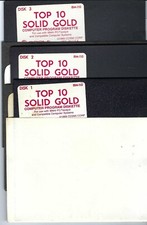 ITHistory SOFTWARE IBM (1989) TOP 10 SOLID GOLD (Cosmi) 3 x 5.25