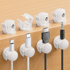 8-Pack Cable Clips Cord Holder – Smooth, Adjustable Charging Cord Organizer picture