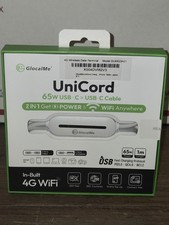 GlocalMe UniCord 65W USB-C To USB-C 2-In-1 Charging Cable With In-Built 4G WiFi picture