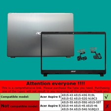 New For N19C3 Acer Aspire 5 A515-43 A515-52 Back Cover / Front Bezel / Hinge US picture