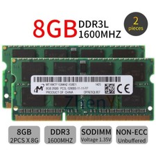 16GB 2x8GB 4GB 2GB PC3L-12800S DDR3L 1600MHz SODIMM Laptop Memory RAM LOT picture