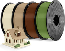 Pre-Dried 4Kg PLA Pro 3D Printer Filament, Tough, 4 Colors, Bundle picture