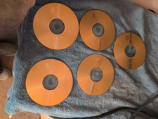 Lot 5 Pack Maxell CD-R74 Blank Compact Discs Recordable 74 Minutes 650 MB Gold picture