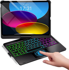 for Ipad A16 11Th/10Th/Air 11 Keyboard Case, 360 Rotating,Black picture