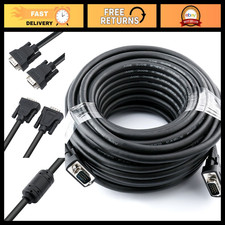 75ft VGA Cable Male to Male, Ferrite Cores, 1080p HD for Monitor & Projector picture