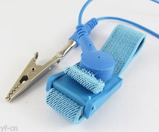 50pcs Anti Static Antistatic ESD Adjustable Wrist Strap Band Grounding Wire Blue picture