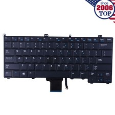 US Backlit Keyboard for Dell Latitude 12 7000 E7240 E7440 E7420 8PP00 No Pointer picture