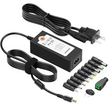 POWSEED Universal AC Adapter 45W 5V 6V 7.5V 9V 12V 13.5V 15V DC Power Black  picture