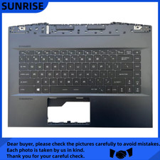 95%New For MSI GE66 MS-1541 1542 Palmrest cover Full Colorful Backlit Keyboard picture