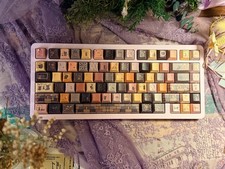Prebuilt Aluminum Custom Mechanical Keyboard DBP75 Purple Creamy Thocky Keyboard picture