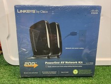 Cisco Linksys PLK300 200Mbps Powerline AV Network Kit Brand New Sealed picture