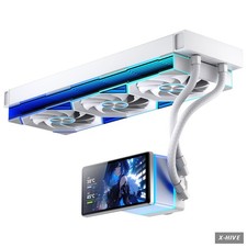 PF360 360mm AIO CPU Liquid Cooler LCD ARGB White for Intel AMD AM5 LGA1851 picture