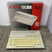 Vintage Atari 130XE Computer FOR PARTS OR REPAIR BAD RAM IN BOX picture