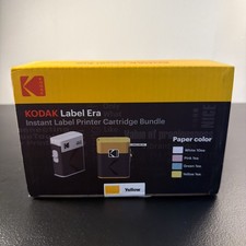 Kodak Label Era M50 Instant Label Printer Cartridge Bundle - Yellow - NEW picture
