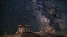 Landscape nature milky way stars sky Custom Gaming Mat Desk picture