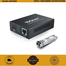 Gigabit Multi-Mode LC Fiber to Ethernet Media Converter with A SFP SX Module picture