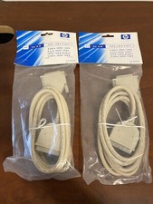 NEW HP IEEE 1284 Cable 2m A-B Centronics 36 DB 25 Model C2950A Lot of 2 NIP NOS picture