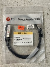 FS SPF-25G-PC015 25G SFP28 Passive Direct Attach Copper Twinax Cable picture