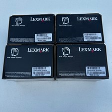 Set of 4 Lexmark C544X1KG Black Extra High Yield Toner Cartridge C544 C546 X544 picture