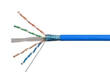 Monoprice Cat6A Plus Ethernet Bulk Cable - 1000ft, Blue, F/UTP Solid, 10G, 23AWG picture