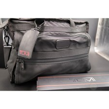 Vintage TUMI Made in USA Black Ballistic Nylon Duffle Bag w/ New Alpha Strap Set picture