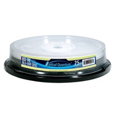 10 Optical Quantum 2x 25GB Blue Blu-ray BD-RE Rewritable Logo Top  OQBDRE02LT-10 picture