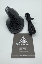 SOLAKAKA E9 Pro Vertical MMO Gaming Mouse 36000 DPI PAW3395 8K Wireless Black picture