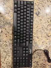 This item is an AQVIN brand wired computer keyboard with a USB interface picture