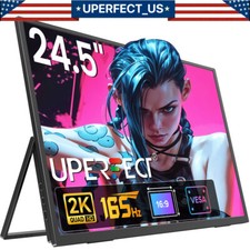 2025 Portable Monitor 24.5 Inch 2K 165Hz Portable Display with 2560 * 1440 IPS picture