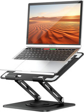 Laptop Stand for Desk Adjustable Computer Holder with 360 Degree Rotating Base picture