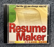 Resume Maker Deluxe-1995-2000 Individual Software Inc. Version 8 For Windows picture