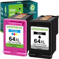 64XL Ink Cartridges Combo Pack Black/Tri-Color for 64 Ink, 2-Pack picture