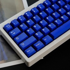 114 Keys Blue Jelly Cherry Profile Doubleshot Translucent Keycaps Set picture