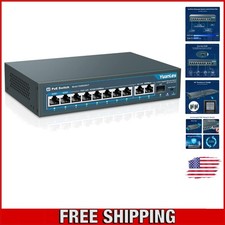 Reliable 8 Port PoE Ethernet Switch, 1000Mbps, Metal Construction, QoS Support picture