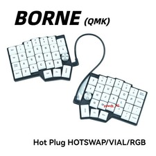 Corne 4x6 Wireless Split Ergonomic QMKRGB Keyboard Hot-Swap VIAL 46-Key MX Parts picture