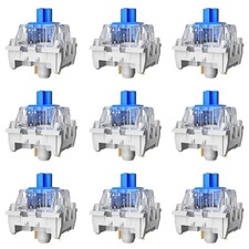 Zhouwang 72PCS Blue Switches,3 Pin Dustproof Mechanical Keyboards Switches, S... picture