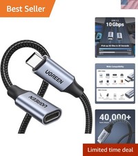 Durable 3.3 ft USB C Extension Cord - Fast Charging & Data Transfer 10Gbps picture