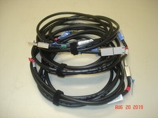 LOT OF 3 HP 408768-001 4 METER MINI-SAS CABLES 407344-004 NICE CONDITION  picture