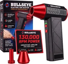 BULLSEYE Blaster 130000 RPM Electric Air Duster, Rechargeable Cordless Compresse picture
