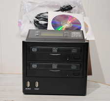 ZipSpin D121-L CD DVD R/RW Disc Duplicator Copier Recorder Burner System *Tested picture