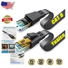 Cat 8 Ethernet Cable 100ft, 40Gbps High Speed Gaming LAN, Shielded STP, Weath... picture