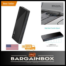 Sleek Powered USB Hub 3.0: 7 Data Ports, Fast 5Gbps Transfers, On/Off Control picture