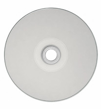 100 Pk CD-R 52X 700MB Blank White Top Glossy Inkjet Hub Printable Discs -No Logo picture