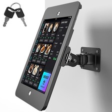 Anti-Theft iPad Wall Mount Bracket, Heavy-Duty Aluminum Tablet Kiosk Enclosure w picture