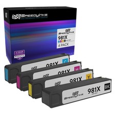 Speedy Reman 4PK HP 981X HY BCMY Ink Set for 556dn, MFP 586f, MFP 586z picture