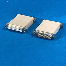 Two Vintage Tandy Gender Changers: DB25F  And DBF25M picture