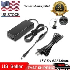 AC Adapter Charger Power Supply Cord for Toshiba Laptop 15V 5A  75W  picture